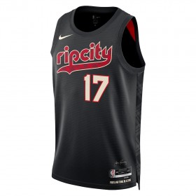 Dres Portland Trail Blazers Shaedon Sharpe Nike 2023-24 City Edition Crno Swingman